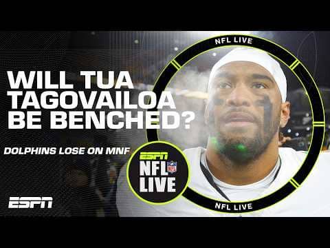 Will Tua Tagovailoa GET BENCHED?! Mike McDaniel says 'everything is on the table' 😯 | NFL Live