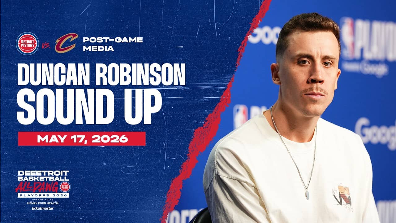 Round 2 Game 7: Post-Game Press Conference: Duncan Robinson | Pistons vs. Cavs | 05.17.26