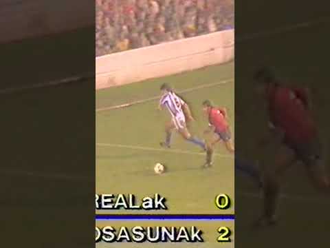 Gol de Rípodas en el #RealSociedadOsasuna de la temporada 1984/85 #LaLigaHighLights #Osasuna