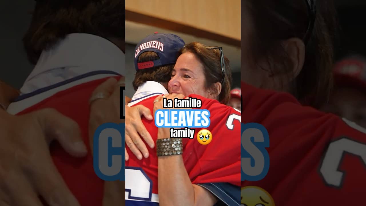 Cooper Cleaves reacts with family after being drafted by Habs #NHL #Shorts