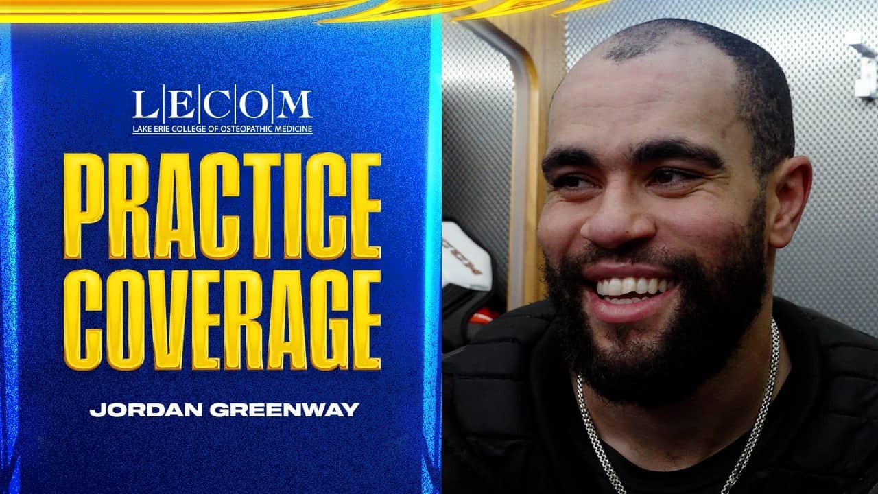 "He's Just A Little Rat" | Jordan Greenway On Play Of Zach Benson | Buffalo Sabres Playoffs