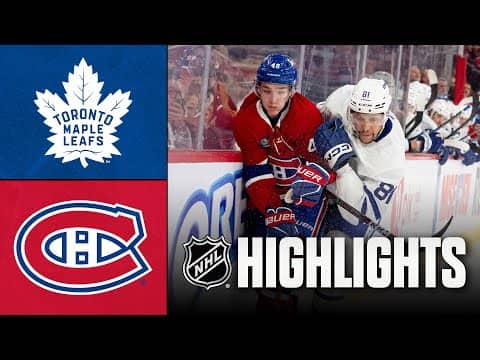 NHL Highlights | Maple Leafs vs. Canadiens | November 22, 2025