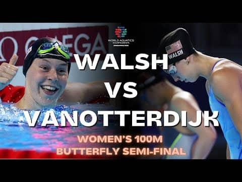 Walsh vs Vanotterdijk Thriller: Stunning Tie in Women’s 100m Butterfly!