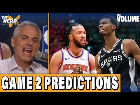 Knicks-Spurs NBA FINALS Game 2 PREDICTIONS + LeBron join Steph & Warriors? | Colin Cowherd: THE HERD