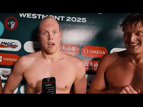 Hobson, Guiliano, House Talk Fall Training After American Podium Sweep in 200 Free at Westmont