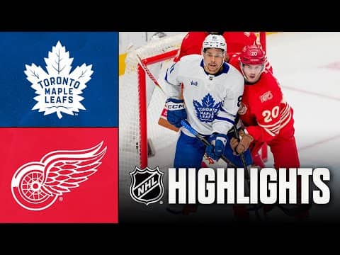 Maple Leafs vs. Red Wings | NHL Highlights | December 28, 2025
