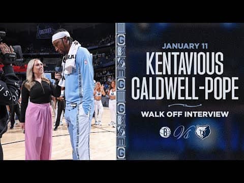 Kentavious Caldwell-Pope Walk off Interview | Grizzlies vs. Nets
