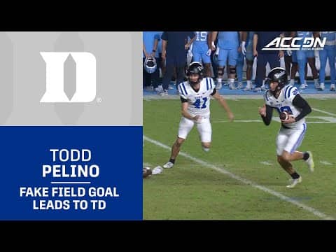 Duke Rolls The Dice With A Clutch Fake Field Goal