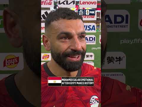 Egyptian captain Mo Salah teared up after his team's historic Knockout Stage win in penalties