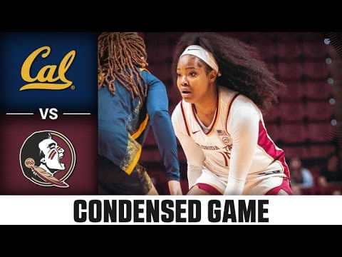 Cal vs. Florida State Condensed Game | 2025-26 ACC Women's Basketball