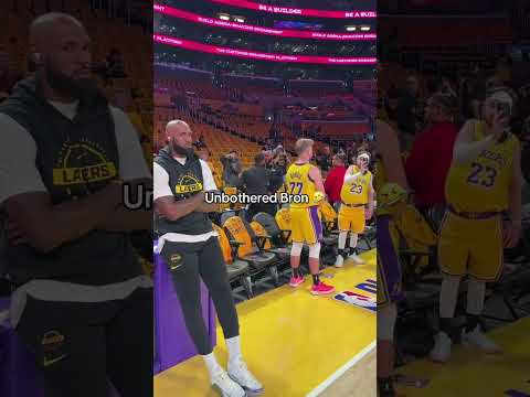 LeBron was unfazed 😂