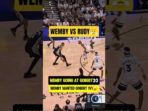 Wemby wanted to BULLY Rudy😮