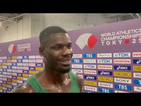 Ezekiel Nathaniel Confident, Excited After 47.47 To Win 2025 Tokyo World Championships 400mH Semi