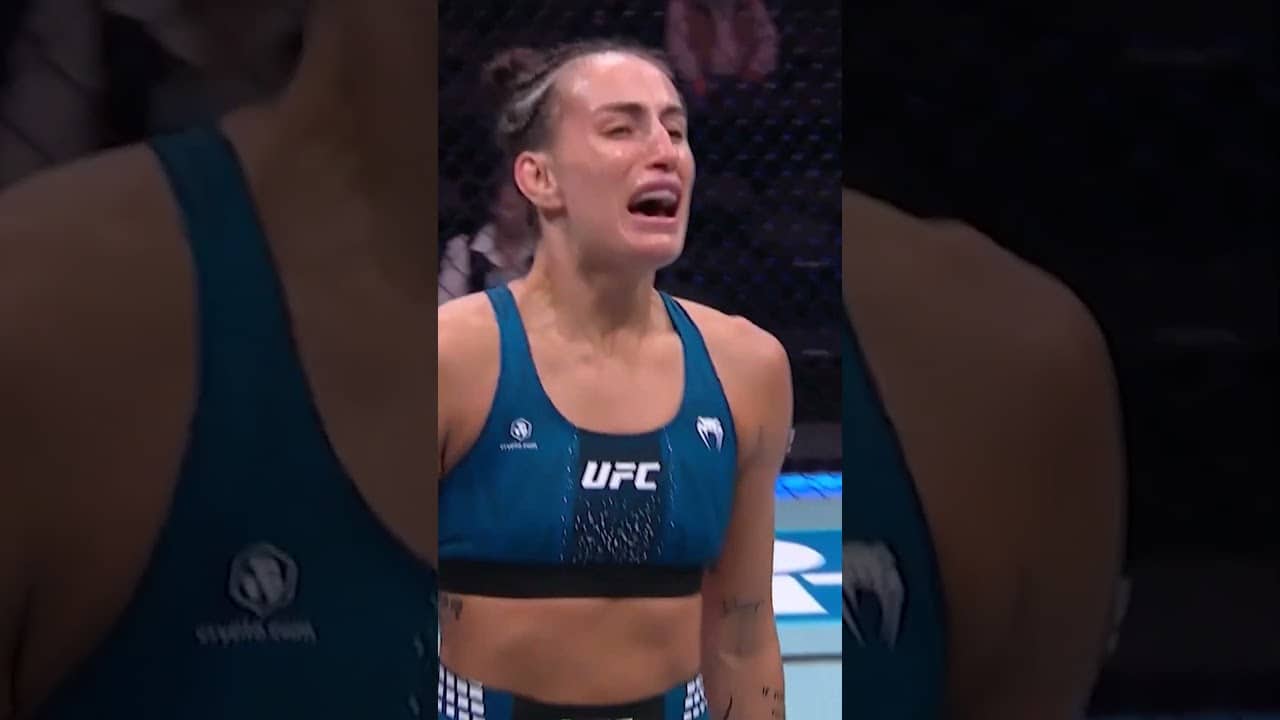 She was HYPED after the finish! #ufcseattle