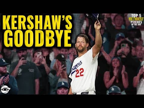 Clayton Kershaw says Goodbye. And I'm sad.