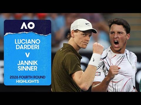 Luciano Darderi v Jannik Sinner Highlights | Australian Open 2026 Fourth Round