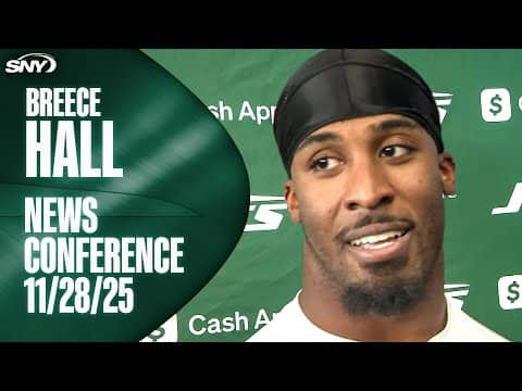 Breece Hall talks facing former Jets coach Jeff Ulbrich, close friend Bijan Robinson