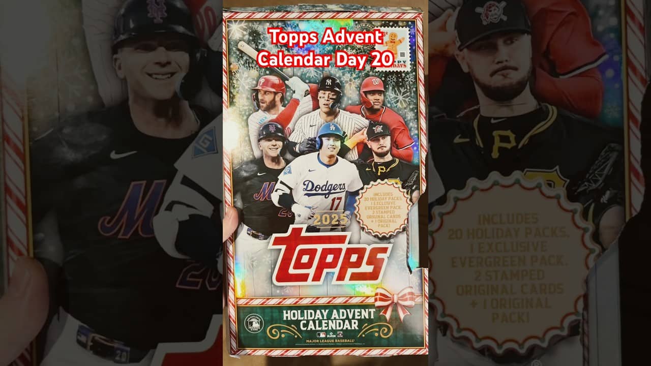 Topps Holiday Advent Calendar Day 20! 🎄 #twinbirdbreaks #topps #baseballcards
