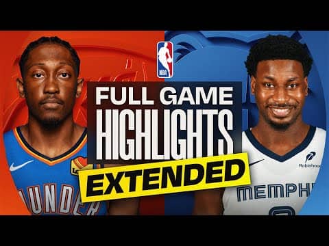 EXTENDED: THUNDER at GRIZZLIES | FULL GAME HIGHLIGHTS | January 9, 2026