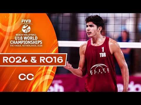 Round of 24 & Round of 16 - Court 1 | Beach U18 World Championships 2026 | The Hague