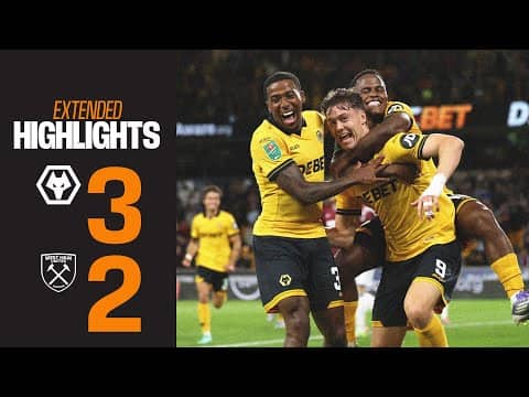 Strand Larsen at the double! Wolves 3-2 West Ham United | Extended Highlights