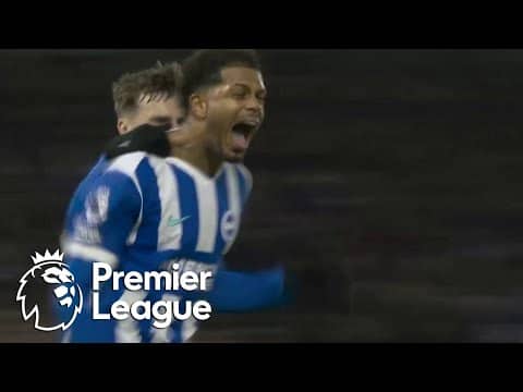 Georginio Rutter drills Brighton level with West Ham | Premier League | NBC Sports