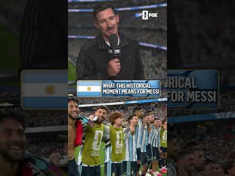 Look at what the appreciation from the fans means to Messi