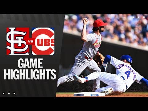 Cardinals vs. Cubs Game Highlights (9/28/25) | MLB Highlights