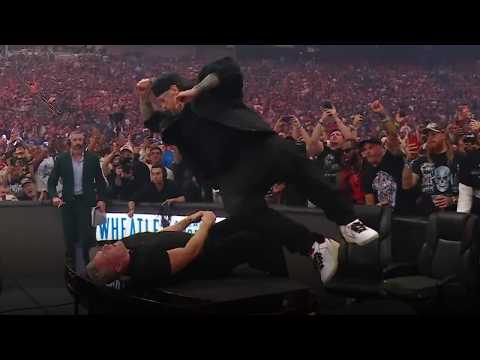 Jelly Roll elbows Pat McAfee through a table before Night 1 main event | WrestleMania 42