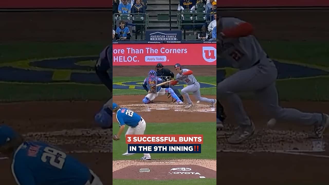 SMALL BALL: Nationals Lay Down 3 Successful Bunts In The 9th