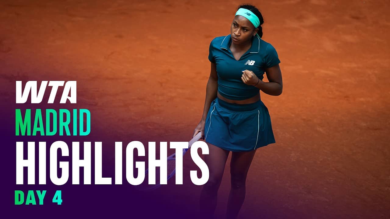 Day 4 in Madrid featuring Gauff, Pegula, Sonmez, and more! | WTA Match Highlights