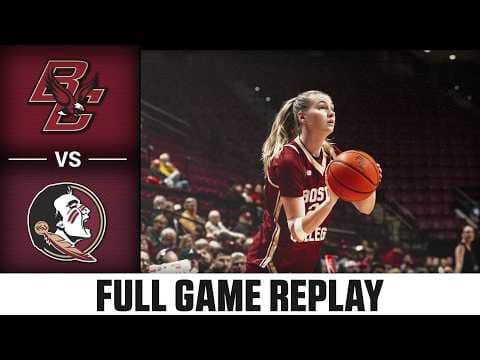 Boston College vs. Florida State Full Game Replay | 2025-26 ACC Women's Basketball