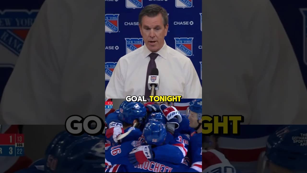 Mike Sullivan on Adam Sykora’s game 👀 #NYR #newyorkrangers #nyrangers #shorts