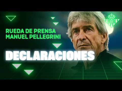 Rueda de prensa de Manuel Pellegrini tras el #AthleticRealBetis 🗣🎙 | Real BETIS Balompié