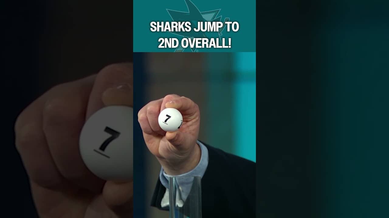 The SHARKS jump to the #2 pick! 🦈‼️🦈