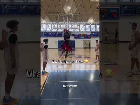 Never seen a fadeaway free throw in my life 🤣 #gremlinuniversity