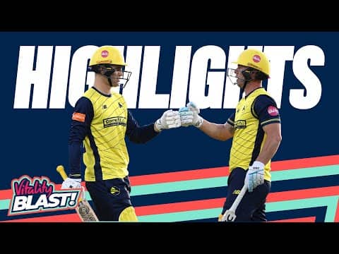 Albert & Lynn Put On Blistering Partnership | Hampshire v Durham - Highlights | Vitality Blast 2025