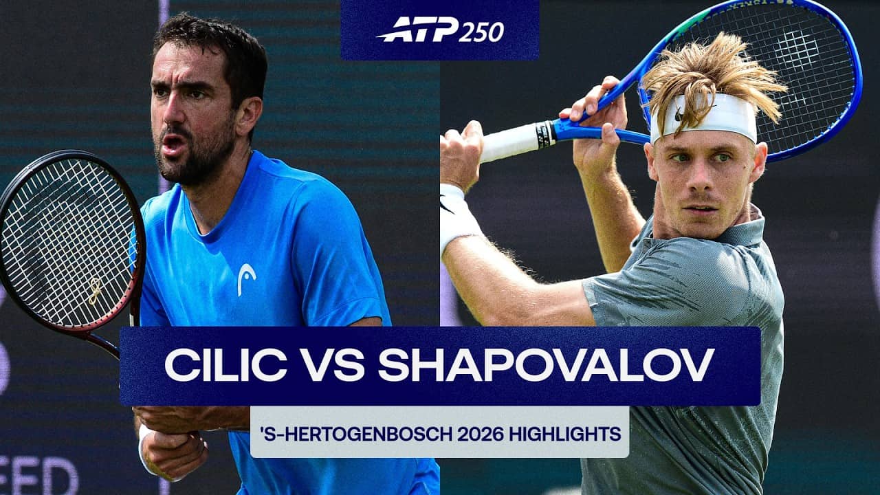Marin Cilic vs. Denis Shapovalov Highlights | ‘s-Hertogenbosch 2026 Round 1