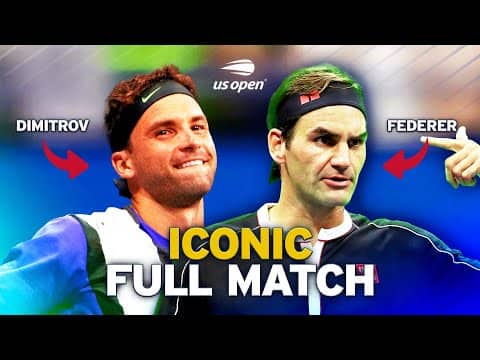 Five-Set Shock Victory! | Roger Federer vs. Grigor Dimitrov | Iconic Full Match | 2019 US Open QF