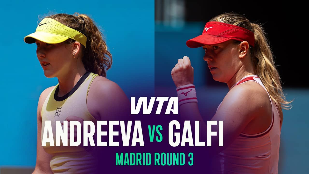 Mirra Andreeva vs. Dalma Galfi | 2026 Madrid Round 3 | WTA Match Highlights