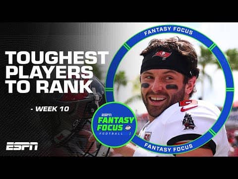 Week 10 Madness: These Players Are IMPOSSIBLE to Rank 🤯 | Fantasy Focus 🏈