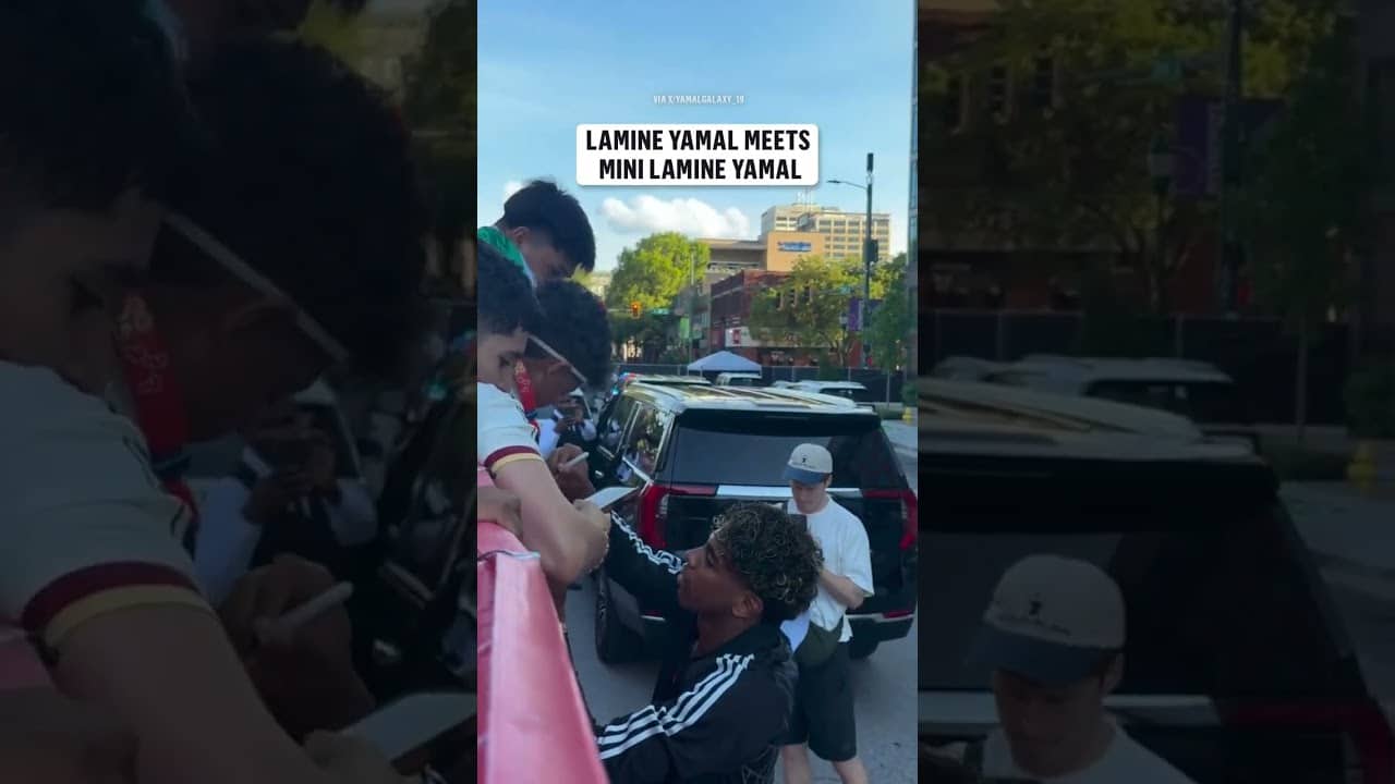 Mini Lamine Yamal's dream comes true
