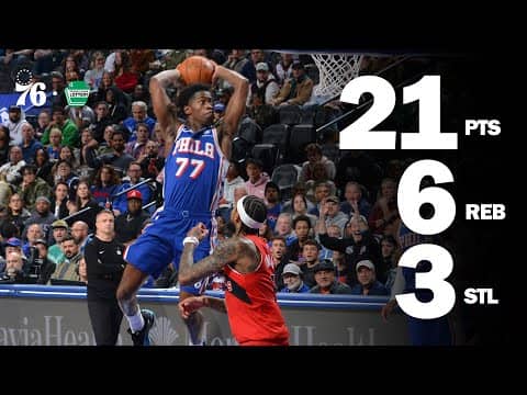 VJ Edgecombe Scores 20+ Against Toronto