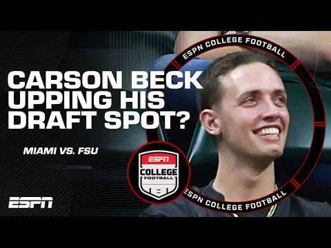 Has Carson Beck's DOMINANCE vs. Florida State cemented him as a first-rounder? 🤔 | The Kickoff