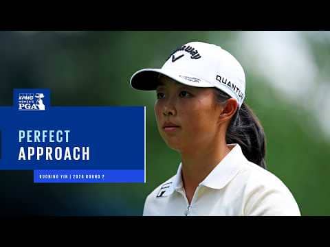 Ruoning Yin With the Perfect Approach! | 2026 KPMG Women's PGA Championship