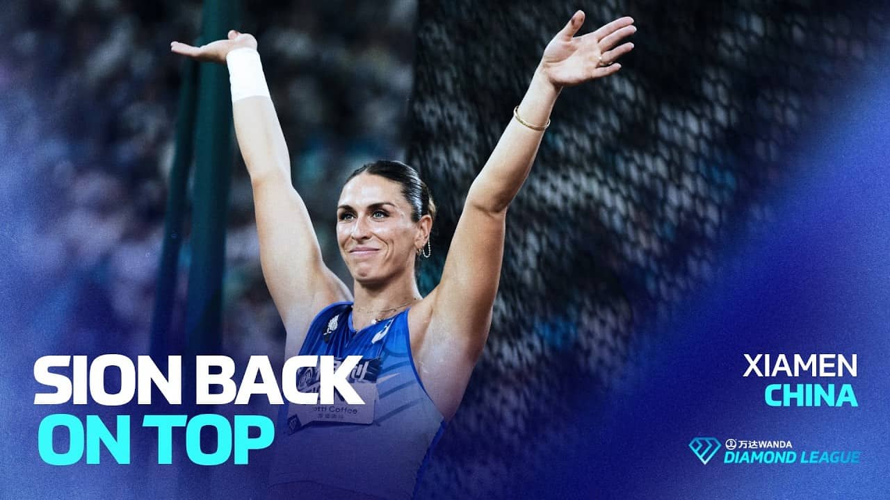 Valarie Sion launches 68.45m for the win in Xiamen | Wanda Diamond League