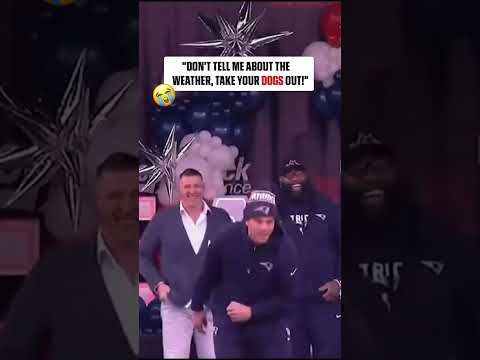 Mack Hollins telling Patriots fans to embrace going barefoot 😭 (via @patriots/TT)