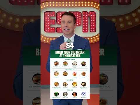 Randy Scott's menu for the Masters is a winner 🤑