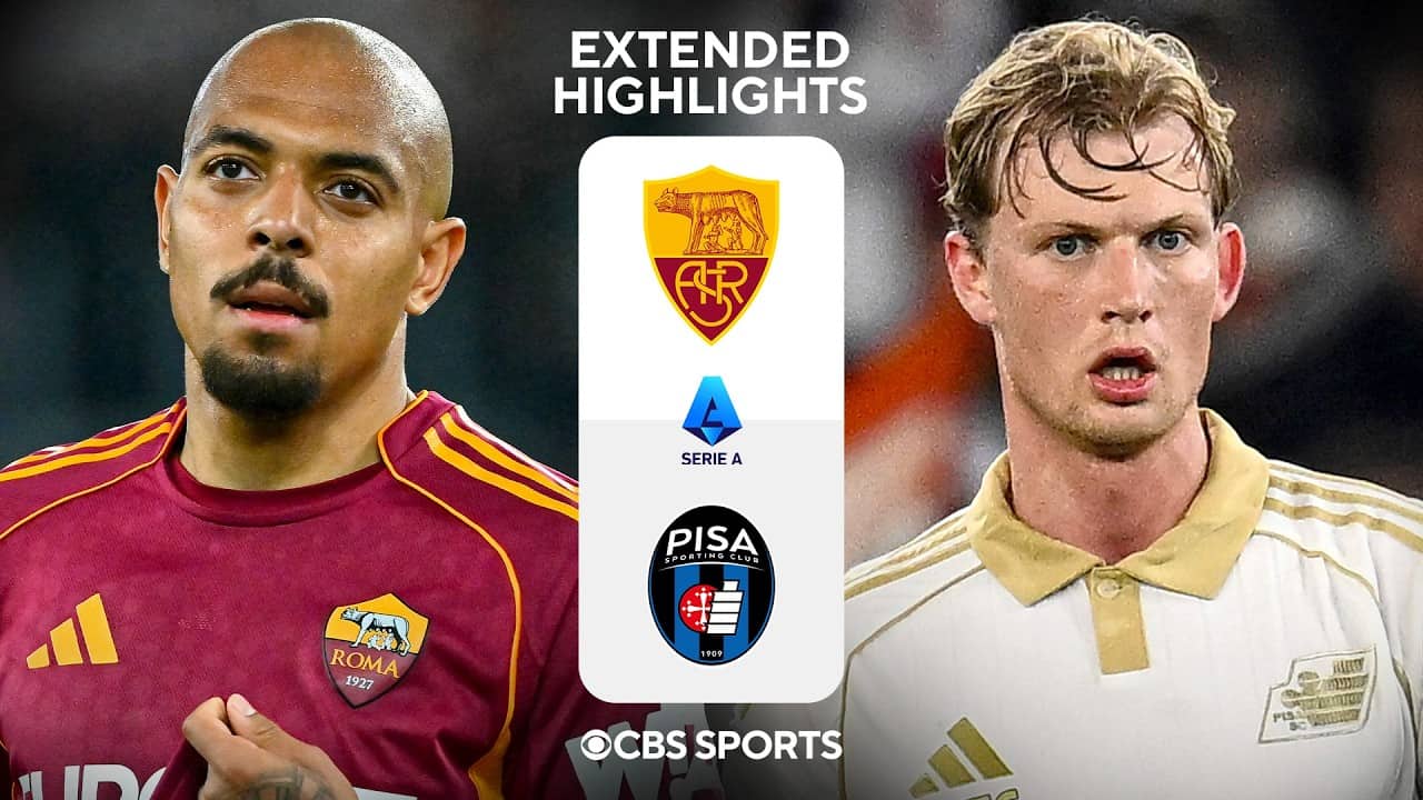 Roma vs. Pisa: Extended Highlights | Serie A | CBS Sports Golazo