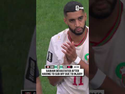 Ismael Saibari subs off for Morocco after an apparent injury